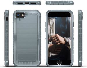 Zizo Zizo Dynite Cover - Etui iPhone 7 ze szkłem 9H na ekran (Gray) 8