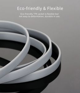 Kabel USB Rock Space USB-A - microUSB 1 m Szary (6950290685316) 3