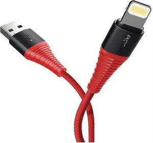 Kabel USB Rock Space Rock Lightning Cable 200cm Red 1