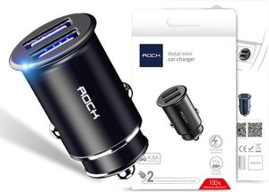 Ładowarka Rock Metal Mini 2x USB-A 4.8 A  (6971236595797) 2