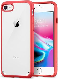 Spigen Nakładka Ultra Hybrid 2 do Apple iPhone 7/8 czerwono-przezroczysta 1