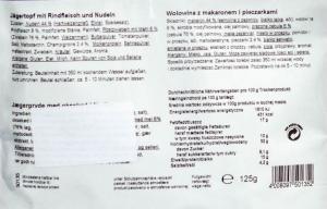 Travellunch Żywność liofilizowana Travellunch Wołowina z makaronem, pieczarkami, cebulką prażoną i ziołami 125 g 1-osobowa 50135 2