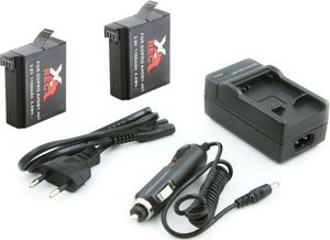 Xrec 2x Akumulator / Bateria + Ładowarka Do Ahdbt-401 Do Kamer Gopro Hero 4 1