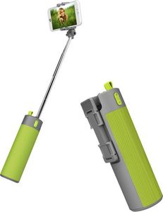 Selfie stick Xrec Głośnik Bluetooth / Kijek Do Selfie / Powerbank - Zestaw 3w1 / Zielony 1