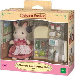 Figurka Epoch Sylvanian Families Zestaw z mamą królików z czekoladowymi uszkami (lodówka) 3