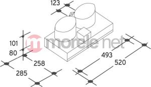 Okap Podszafkowy Candy CBG640X (Inox 280m3/h 493mm) 3