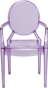 D2 Design Krzesło dziecięce Royal Jr fioletowy transparentny 1