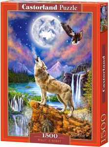 Castorland Puzzle 1500 Wolf's Night 1