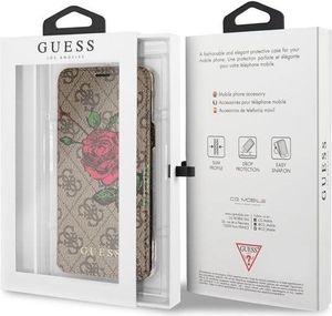 Guess Guess GUFLBKS94GROB S9 G960 brown /brązowy book 4G Flower Desire 4