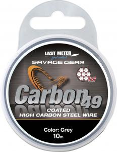 Savage Gear Carbon49 0.70mm 23kg 50lb Coated Grey 10m (54897) 1