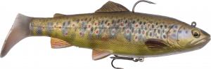 Savage Gear 4D Trout Rattle Shad 20.5cm 120g MS Dark Brown Trout (57413) 1