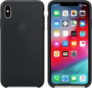 Apple Etui silikonowe iPhone XS Max - czarne-MRWE2ZM/A 1