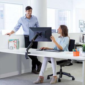 Fellowes Uchwyt biurkowy na monitor do 32" Platinum (8043301) 4