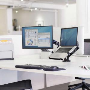 Fellowes Uchwyt biurkowy na 2 monitory do 32" Platinum (8042501) 7