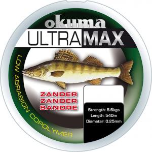 Okuma Ultramax 2oz Zander 785m 13lbs 6.9kg 0.28mm Grey (19157) 1