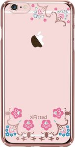 X-FITTED Etui X-FITTED Swarovski IPHONE 6+ Luckyflower jasno różowe PPXHP 4