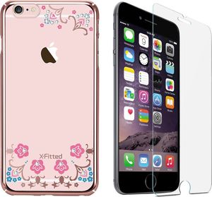 X-FITTED Etui X-FITTED Swarovski IPHONE 6+ Luckyflower jasno różowe PPXHP 8