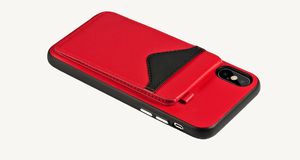 X-FITTED Etui X-FITTED retro Trigon czerwone IPHONE X P8DGR 2