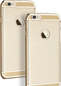 X-FITTED Etui X-FITTED hard case IPHONE 6+ zebra złote PPLDG 5