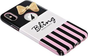 X-FITTED Etui X-FITTED metal Bownknot IPHONE X STRIP BLING SECRET P8JST 3