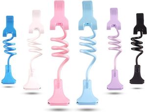 Hurtel Uniwersalny elastyczny uchwyt 360 z klipsem na telefon fioletowy 5