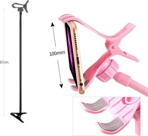 Hurtel Uniwersalny elastyczny uchwyt 360 z klipsem na telefon fioletowy 7