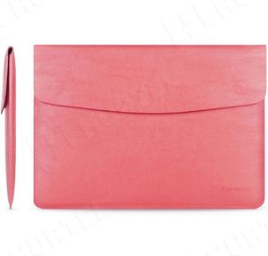 Etui Cartinoe Skórzany pokrowiec na laptopa 15,4 cala Cartinoe Luxury Series różowy 1
