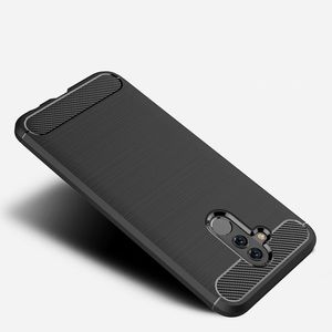 Hurtel Carbon Case elastyczne etui pokrowiec Huawei Mate 20 Lite czarny 2