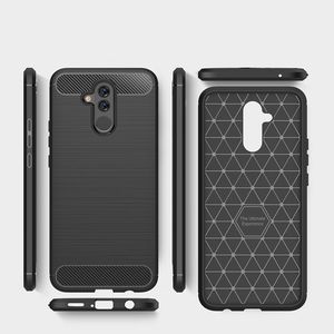Hurtel Carbon Case elastyczne etui pokrowiec Huawei Mate 20 Lite czarny 3