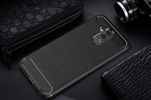Hurtel Carbon Case elastyczne etui pokrowiec Huawei Mate 20 Lite czarny 8