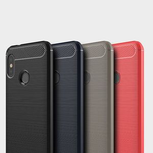 Hurtel Carbon Case elastyczne etui pokrowiec Xiaomi Mi A2 Lite / Redmi 6 Pro czerwony 2