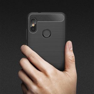 Hurtel Carbon Case elastyczne etui pokrowiec Xiaomi Mi A2 Lite / Redmi 6 Pro niebieski 10