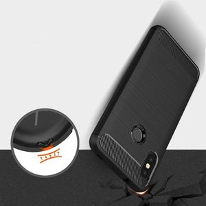 Hurtel Carbon Case elastyczne etui pokrowiec Xiaomi Mi A2 Lite / Redmi 6 Pro niebieski 4