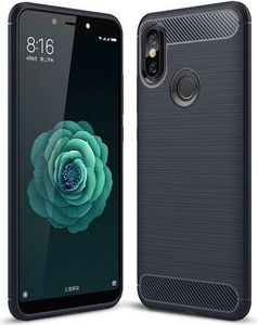 Hurtel Carbon Case elastyczne etui pokrowiec Xiaomi Mi A2 / Mi 6X niebieski 1