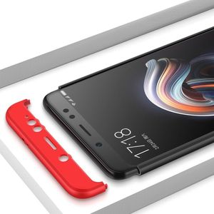 Hurtel 360 Protection etui na całą obudowę przód + tył Xiaomi Redmi Note 5 (dual camera) / Redmi Note 5 Pro czarno-niebieski 2