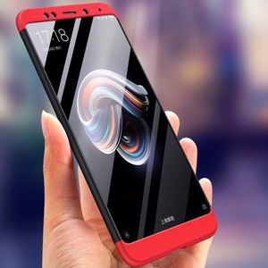 Hurtel 360 Protection etui na całą obudowę przód + tył Xiaomi Redmi Note 5 (dual camera) / Redmi Note 5 Pro czarno-czerwony 4