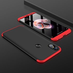 Hurtel 360 Protection etui na całą obudowę przód + tył Xiaomi Redmi Note 5 (dual camera) / Redmi Note 5 Pro czarno-czerwony 5