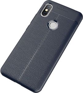 Hurtel Litchi Pattern elastyczne etui pokrowiec Xiaomi Redmi S2 niebieski 2