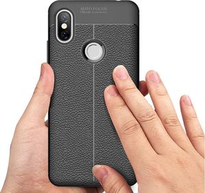 Hurtel Litchi Pattern elastyczne etui pokrowiec Xiaomi Redmi S2 niebieski 6