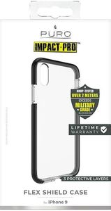 Puro Etui Impact Pro Flex Shield iPhone XR czarne 3