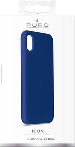Puro Etui Icon Cover iPhone Xs Max granatowe Limited edition 17