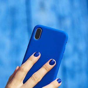 Puro Etui Icon Cover iPhone Xs Max granatowe Limited edition 8