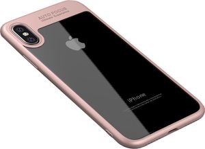 IPAKY Etui iPhone X iPaky Frame przezroczyste etui z żelową ramką różowy 1