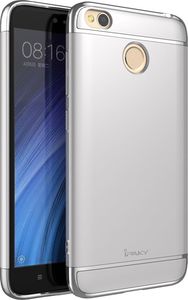 IPAKY Etui Xiaomi Redmi 4X iPaky 3 in 1 wytrzymały elegancki 3-częściowy pokrowiec srebrny 1