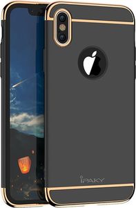 IPAKY Etui iPhone X iPaky 3 in 1 wytrzymały elegancki 3-częściowy pokrowiec czarny 1