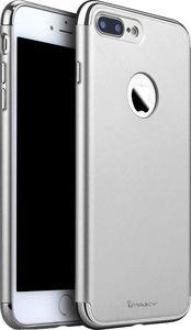 IPAKY Etui iPhone 7 Plus iPaky 3 in 1 wytrzymały elegancki 3-częściowy pokrowiec srebrny 1