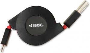 Kabel USB iBOX Micro USB, zwijany, 0.75m 1