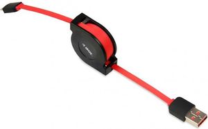 Kabel USB iBOX Micro USB, zwijany, 0.75m 3