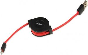Kabel USB iBOX Micro USB, zwijany, 0.75m 4
