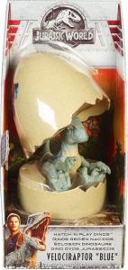 Figurka Mattel Jurassic World Jajkozaury Velociraptor Blue 3